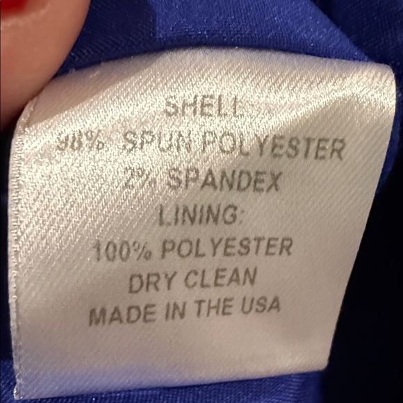 Nora Gardner Evelyn Royal Blue Lined Midi Dress Women’s Sz 8 - Picture 9 of 13